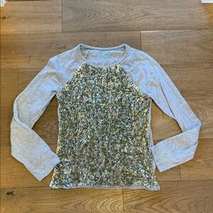 Boden Girls Long Sleeve Sequin Tee - 13/14Y